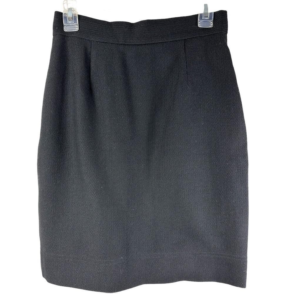 Moschino Cheap & Chic Women's Zip Back Pencil Skirt Black Sz 10 Office Academia